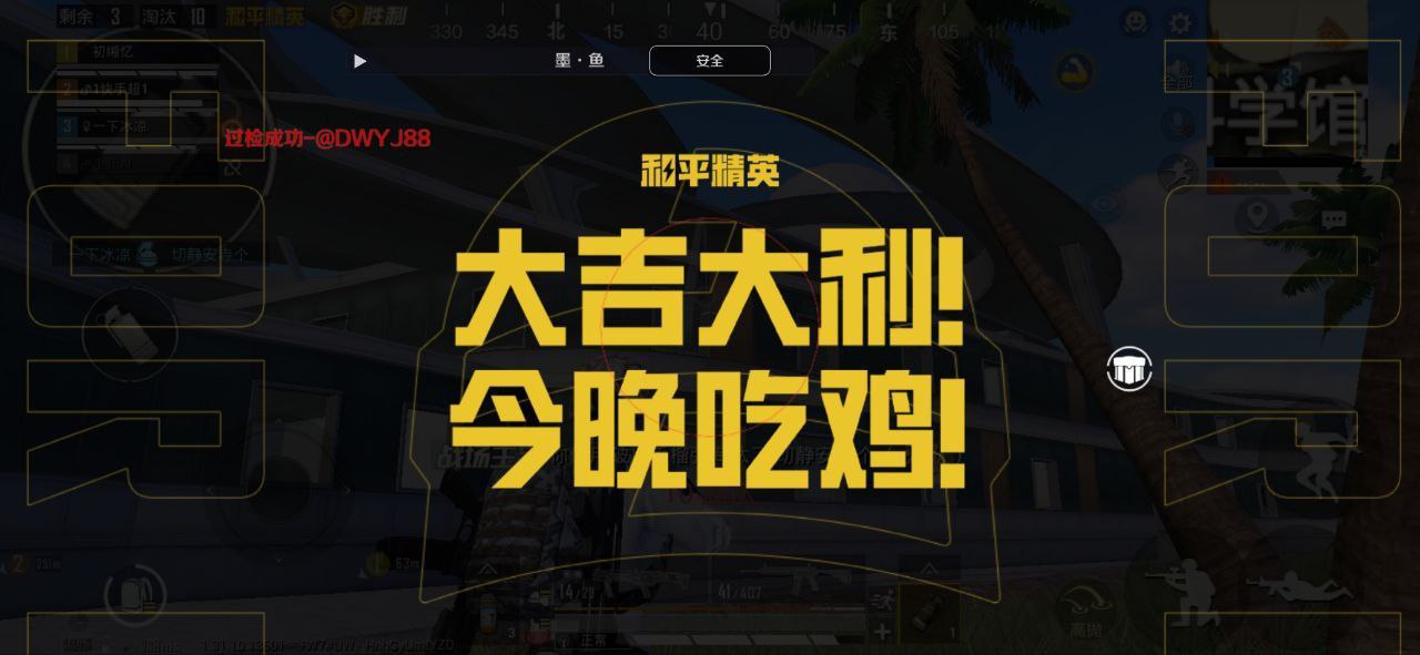 抖音和平精英飞机上唱歌
