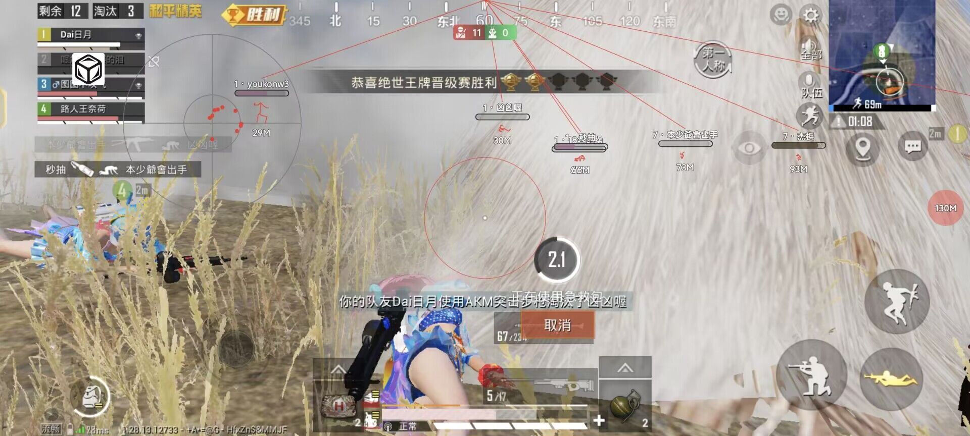 和平精英稳定外挂演示